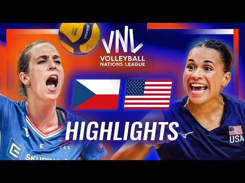 Czechia 🇨🇿 vs. USA 🇺🇸 - Highlights | Week 2 | Women's VNL 2026