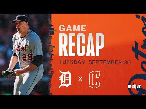 Game Highlights: Skubal Dominates, Tigers Win Wild Card Series Game 1 in Cleveland | 9/30/25