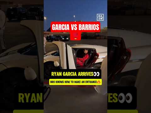 Ryan Garcia arrives to fight Mario Barrios🥊 live on @DAZNBoxing