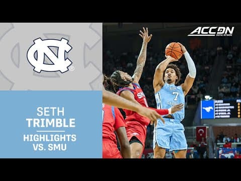 North Carolina Seth Trimble Highlights vs. SMU