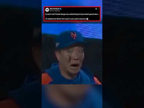 Was Senga celebrating his teammate's slam or realizing the Ghost Fork wasn't  just a pitch anymore