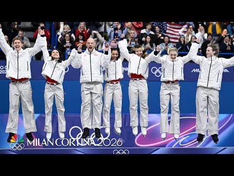 Figure skating team event down to the wire between USA, Japan | Winter Olympics 2026 | NBC Sports