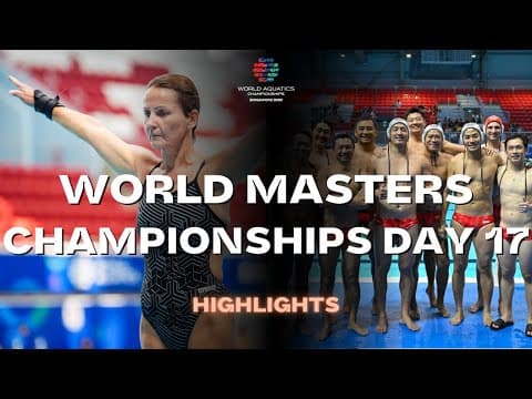 World Masters 2025 Day 17: Epic Diving & Water Polo Highlights Singapore