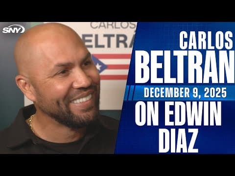 Carlos Beltrán reacts to Edwin Díaz leaving the Mets for the Dodgers