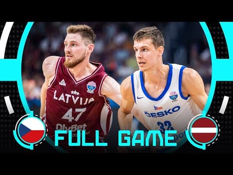 Group Phase | Czechia v Latvia | Full Basketball Game | FIBA EuroBasket 2025