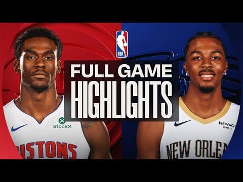 PISTONS at PELICANS | FULL GAME HIGHLIGHTS | January 21, 2026