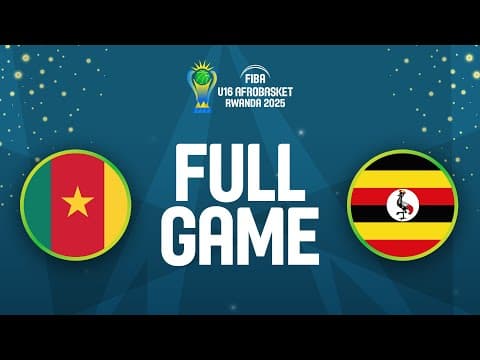 LIVE - Cameroon v Uganda | FIBA U16 AfroBasket 2025 | Quarter-Finals