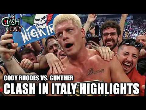 CODY RHODES RETAINS UNDISPUTED TITLE 😱 Defeats Gunther in DRAMATIC CHAMPIONSHIP | WWE Clash in Italy