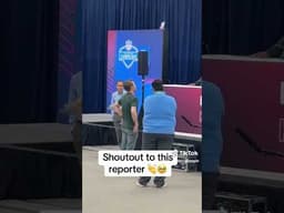 Showing love to Demond Claiborne after not seeing a line to interview him 👏 (via @taliabaia/TT)