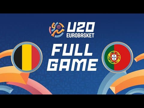 LIVE - Belgium v Portugal | FIBA U20 Women's EuroBasket 2025 | Round of 16