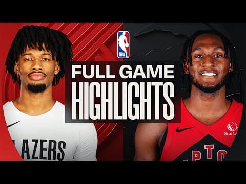TRAIL BLAZERS at RAPTORS | FULL GAME HIGHLIGHTS | December 2, 2025