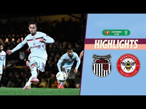 Five-star Bees head to the Quarters! 🤩 | Grimsby Town 0-5 Brentford | Carabao Cup Highlights