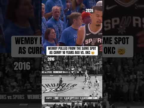 WEMBY 🤝CURRY! ... both in OKC, both in OT 😳