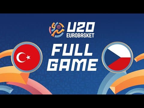 LIVE - Türkiye v Czechia | FIBA U20 Women's EuroBasket 2025 | Round of 16