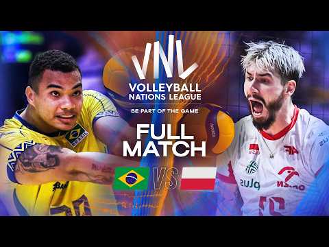 Brazil 🇧🇷 vs. Poland 🇵🇱 - Semi Final | VNL 2025 - Full Match