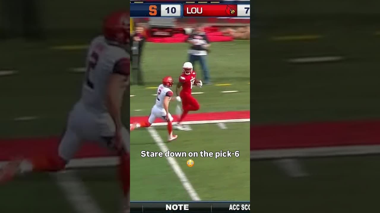 He read that like a book 📚 #louisville #accfootball #collegefootball