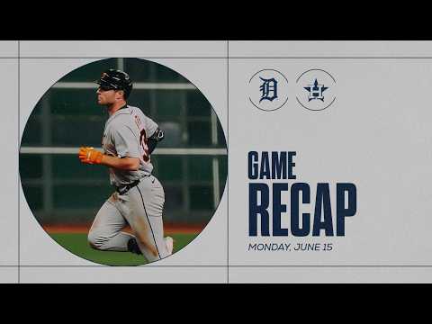 Game Highlights: Colt Keith Hits Three Home Runs, Tigers Win Series Opener in Houston | 6/15/26