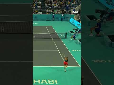 QUALITY TENNIS 🤩 #WTA #MubadalaAbuDhabiOpen #SaraBejlek #tennis