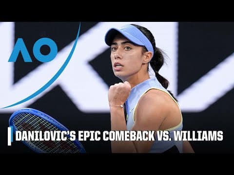 Olga Danilovic outlasts Venus Williams in the first round of the Australian Open [HIGHLIGHTS]
