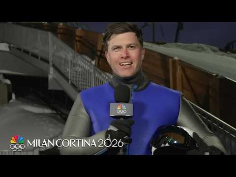 Colin Jost: Bobsledding was 'the scariest experience' of my life | Winter Olympics 2026 | NBC Sports