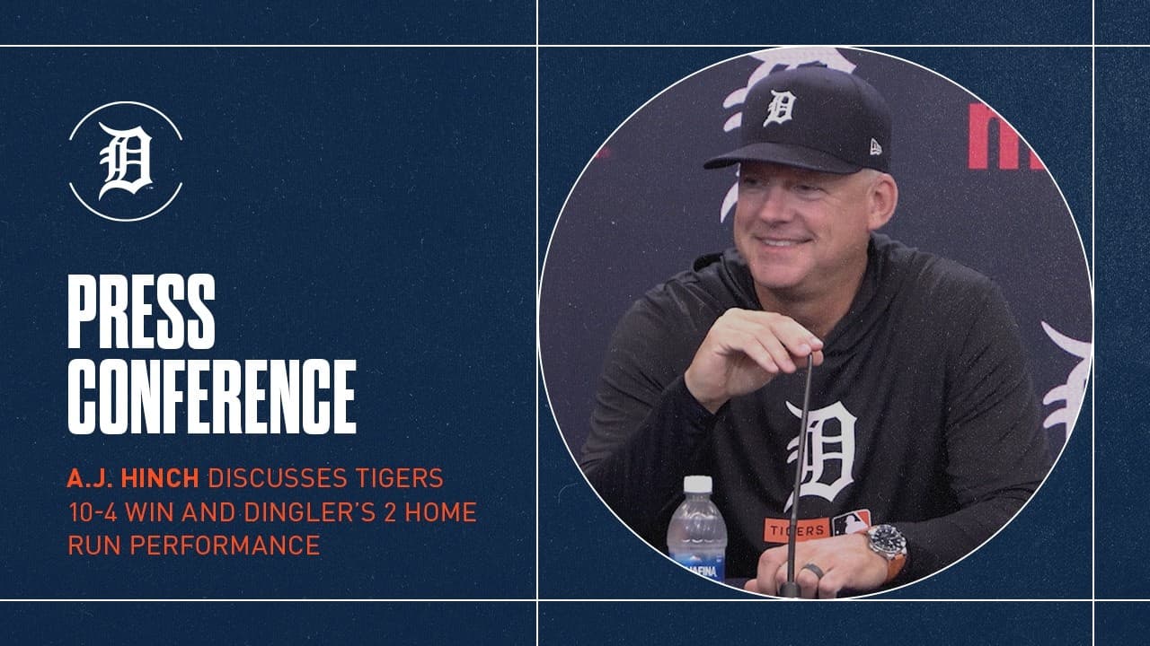 A.J. Hinch Recaps Tigers 10-4 Win, Dingler's Strong Performance | 6/9/26