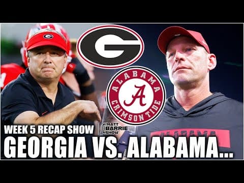 ‘INEXCUSABLE FROM KIRBY SMART!’ Georgia vs. Alabama FULL REACTION! | The Matt Barrie Show