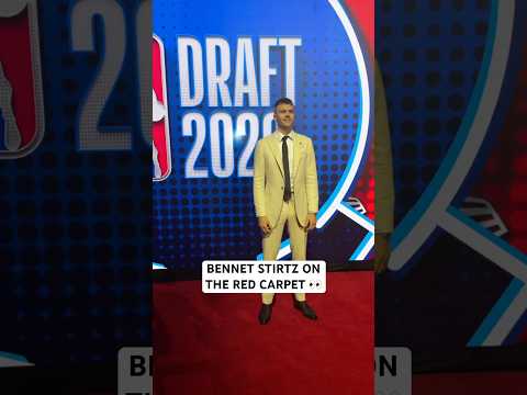 Bennett Stirtz on the red carpet for the NBA Draft