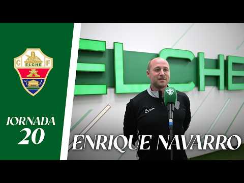 RUEDA DE PRENSA | Enrique Navarro habla sobre el Elche CF - UCAM Murcia CF | Jornada 20