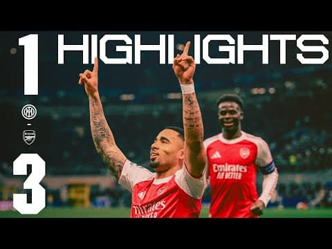 JESUS & GYOKERES GUARANTEE OUR TOP-TWO FINISH | HIGHLIGHTS | Inter Milan vs Arsenal (1-3) | UCL