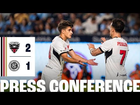 René Weiler Post-Match Press Conference |  New York City FC vs D.C. United  | MLS 2025