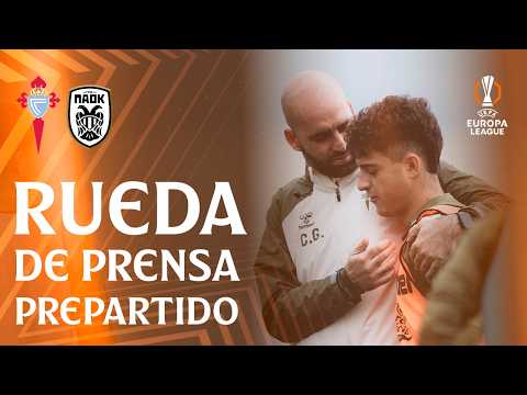 Rueda de prensa de Claudio Giráldez y Hugo Álvarez previa al Celta vs PAOK