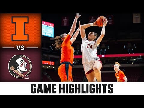 Illinois vs. Florida State Game Highlights | 2025-26 ACC Women's Basketball