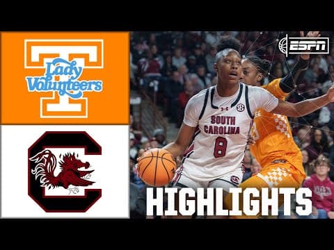 Tennessee Lady Volunteers-South Carolina Gamecocks | Full Game Highlights | ESPN College Basketball
