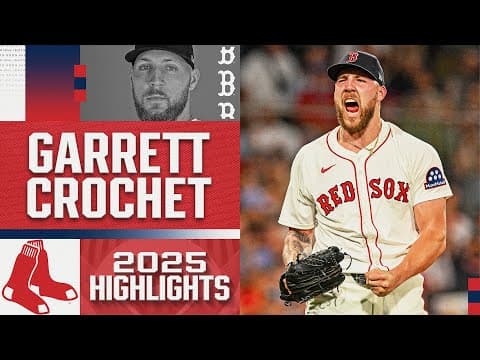 Garrett Crochet was NASTY in his first season with the Red Sox 🐷 (2025 AL Cy Young runner-up)