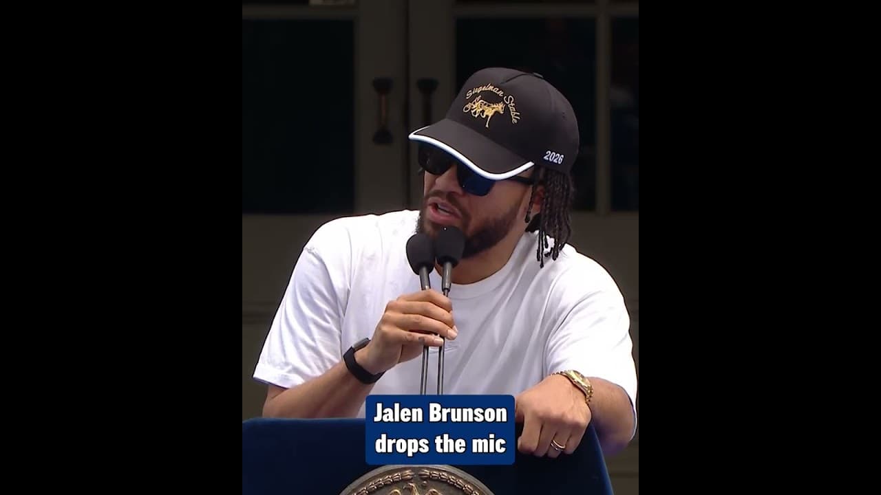 Jalen Brunson with a message to the haters 😤