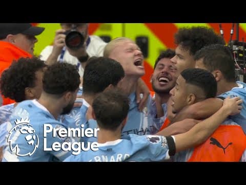 Erling Haaland chips Manchester City 2-0 ahead of Manchester United | Premier League | NBC Sports