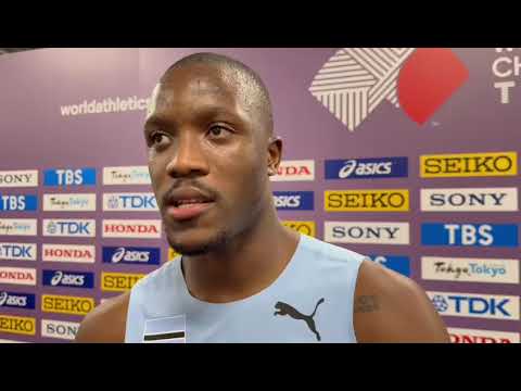 Letsile Tebogo after DQ in men’s 100m final at 2025 Tokyo World Championships 