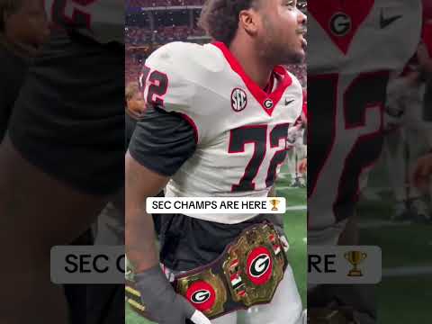 Georgia had to show out with the belt 👏