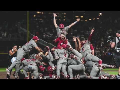 Oklahoma baseball wins the 2026 Men's College World Series | Final out