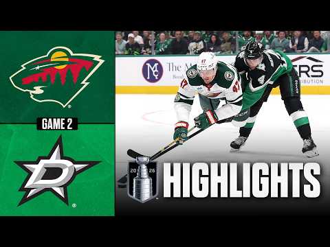 Wild vs. Stars | NHL Playoff Highlights | Game 2 | April 20, 2026