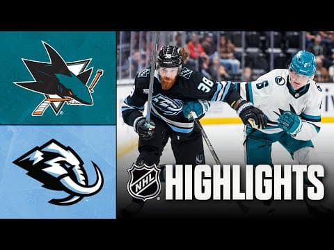 NHL Highlights | Sharks vs. Mammoth | October 17, 2025
