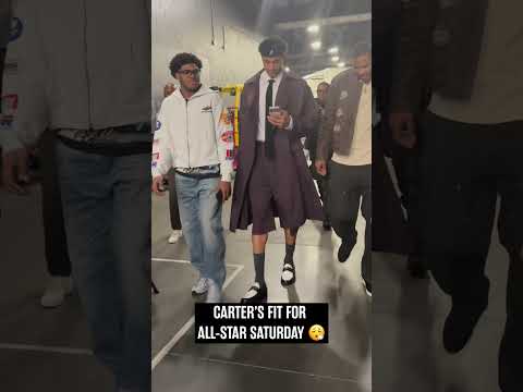 Rook arrived in style 🔥 #spurs #nba #carterbryant #nbaallstar #dunkcontest