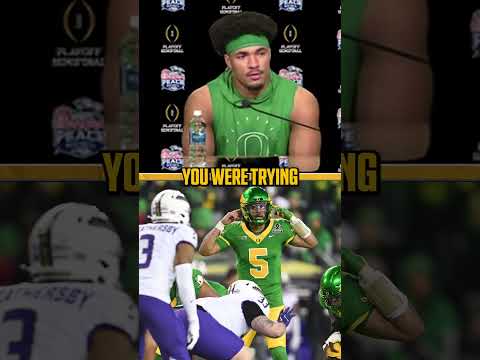 Kenyon Sadiq on Dante Moore's leadership 🙌 #oregonducks #cfb #oregon