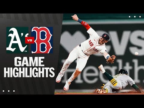 A's vs. Red Sox Game Highlights (9/17/25) | MLB Highlights