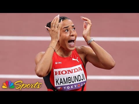 Kambundji slams the door on 100m hurdles field for first global gold medal | NBC Sports