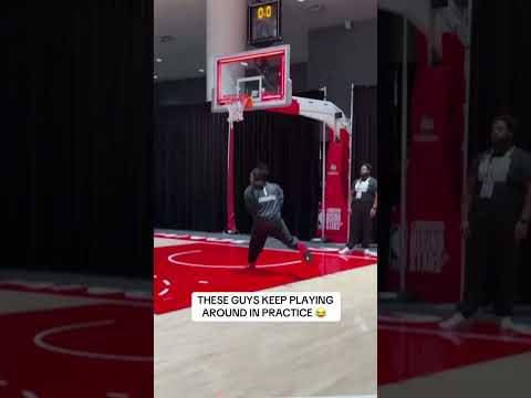 Bub with a corner bounce half court shot and then of course Tre Johnson had to mess with him 😆