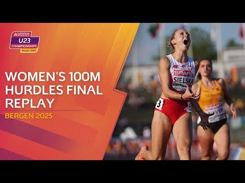 Women's 100m Hurdles Final | Bergen 2025 U23 Championships