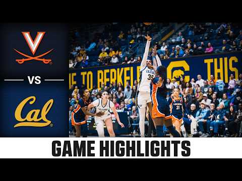 Virginia vs. Cal Game Highlights | 2025-26 ACC Women's Basketball
