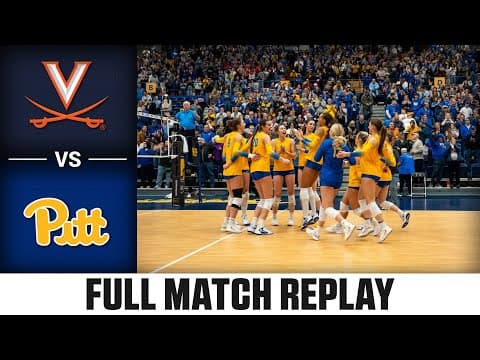 Virginia vs. Pitt Full Match Replay | 2025 ACC Volleyball