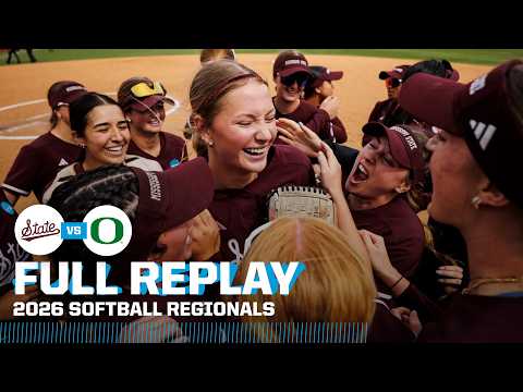 NO-HITTER: Mississippi State vs. Oregon: 2026 NCAA softball regionals | FULL REPLAY